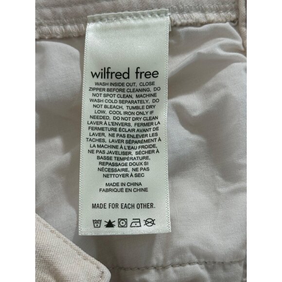 Aritzia Wilfred Free Brennan Pant High Waisted Utility Cargo Cream Gd Birch - Picture 13 of 14